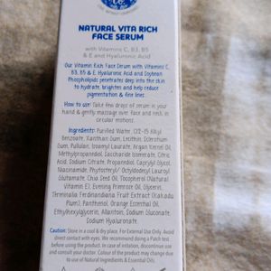 The Mom Co Natural Vita Rich Face Serum