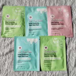 Combo Of 5 Myglamm Sheet Masks