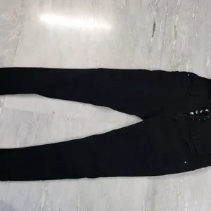 High Waist Black Jeans