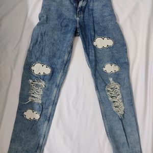 FREAKINS Blue Boyfriend Jeans