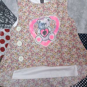 Combo Of 2 Smart Tops For 4-6 Years Girl