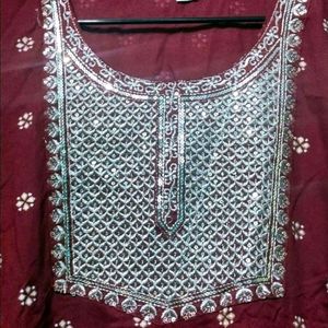 beautiful party wear naira cut kurti pant Dupatta