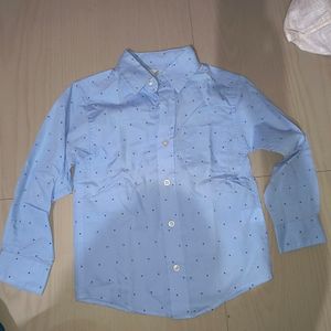 Light Blue Printed Shirt