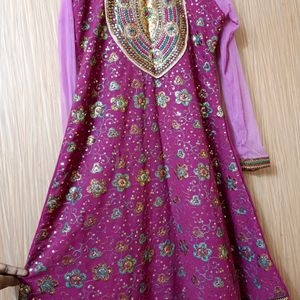 Heavy Sequins Worked Kurti Set