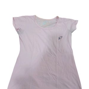 Women Baby Pink Cotton Top