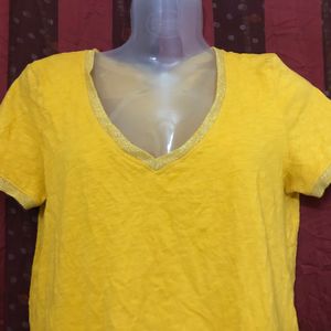 Jbc Yellow Short Sleeve Top