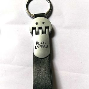 Royal Enfield Leather Keychain