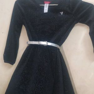 Combo Of Black Frock And Trouzer