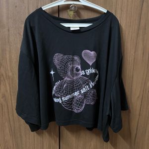 Urbanic Teddy Boxy Cropped Tee