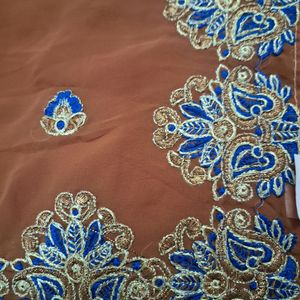 New Embroidery Saree With Blouse