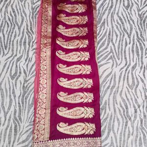 Pure Banarasi Silver Shining Saree