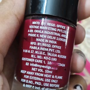 Mistral Of Milan Deep Cherry Nail Polish