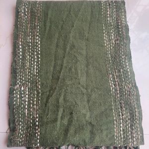 Olive Green Woollen Stole