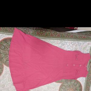 Pink Dress For Casual Woth Jacket