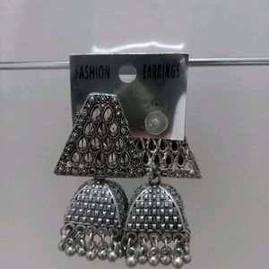 Silver Colour Earrings