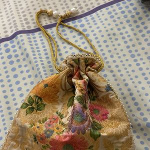 Floral Party Potli Bag