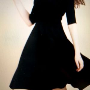 Women Fit And flare Black Dress