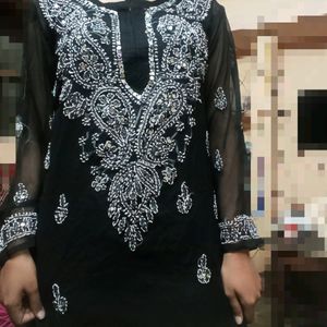 Chikinkari Mirror Work Kurta