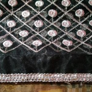 Black Lehenga Or Blause With Dupatta