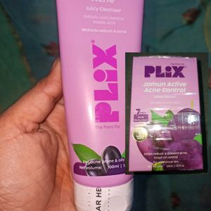 Plix Jamun Face Wash and Active Acne Serum