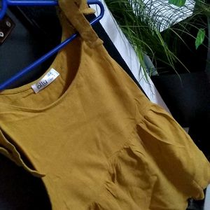 Mustard Mini Dress