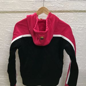 Pink Black Hoodie Small