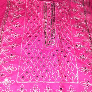 Dark Pink Kurti For Sale!!!Clearance Sale!!!!