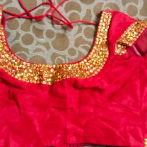 Heavy diamond work new saree & blouse...