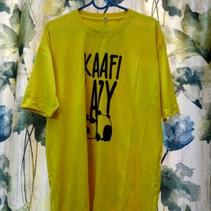 Yellow Kaafi Lazy T Shirt