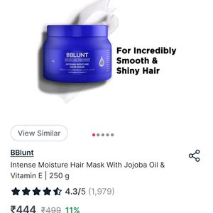 COMBO Of  PBBlunt Moisture Hair Mask + Hydra Serum