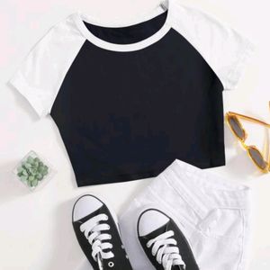 Black And White Baby Tee