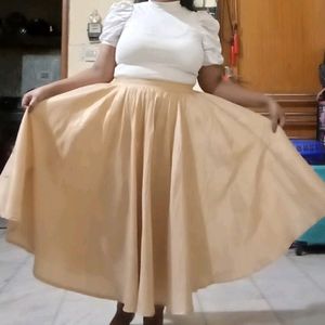 Long Flare Skirt