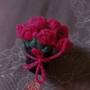 Tulip Mug Keeper/ Miniature Bouquet Crochet