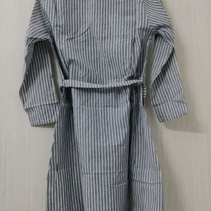 Stripped Tie Up Women Dress