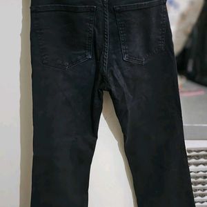 Black Straight Fit Denim