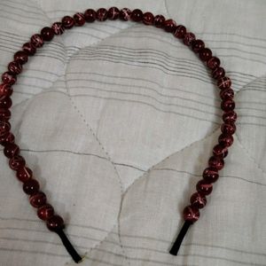 Hair Band Made With Marble Beads