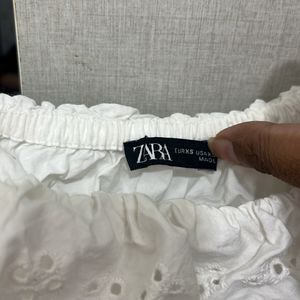 Zara Branded White New Top For 40-42