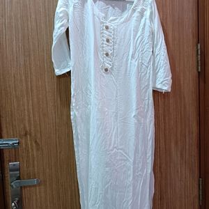 A Cute White Kurta