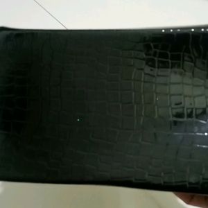 Black Structured Sling Bag