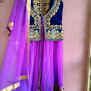 Traditional Purple Anarkali