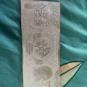 Silver Note Of 1000 Rs