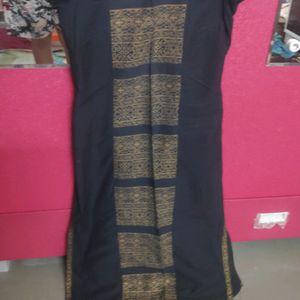 Black Printes Kurta