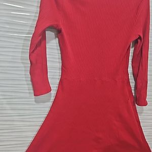 Red Flare Dress