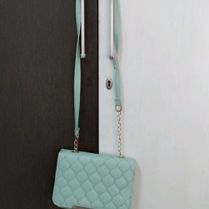 Stylish Turquoise Blue Handbag