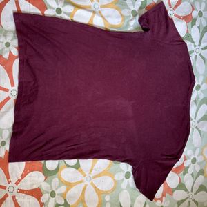 Man’s Beneton Cotton Purple T-shirt For Men