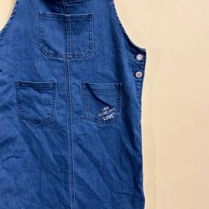 Denim Dungaree Dress