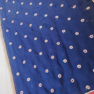 Navy Blue Saree