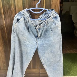 New Max Baggy High Waist Jeans Light Blue