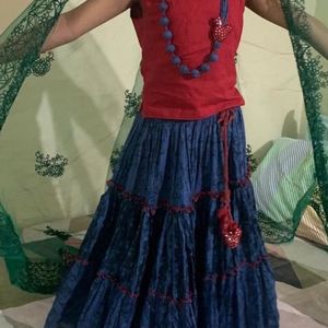 Biba Micky Mouse Lehenga For 4 Year Old