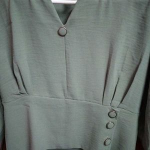 Dark Sea Green Colour Top